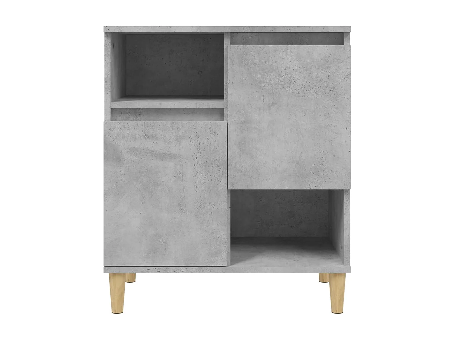 Dressoir 60x35x70 cm bewerkt hout betongrijs
