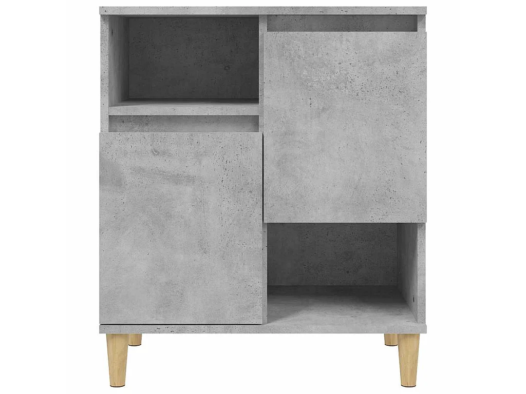 Dressoir 60x35x70 cm bewerkt hout betongrijs