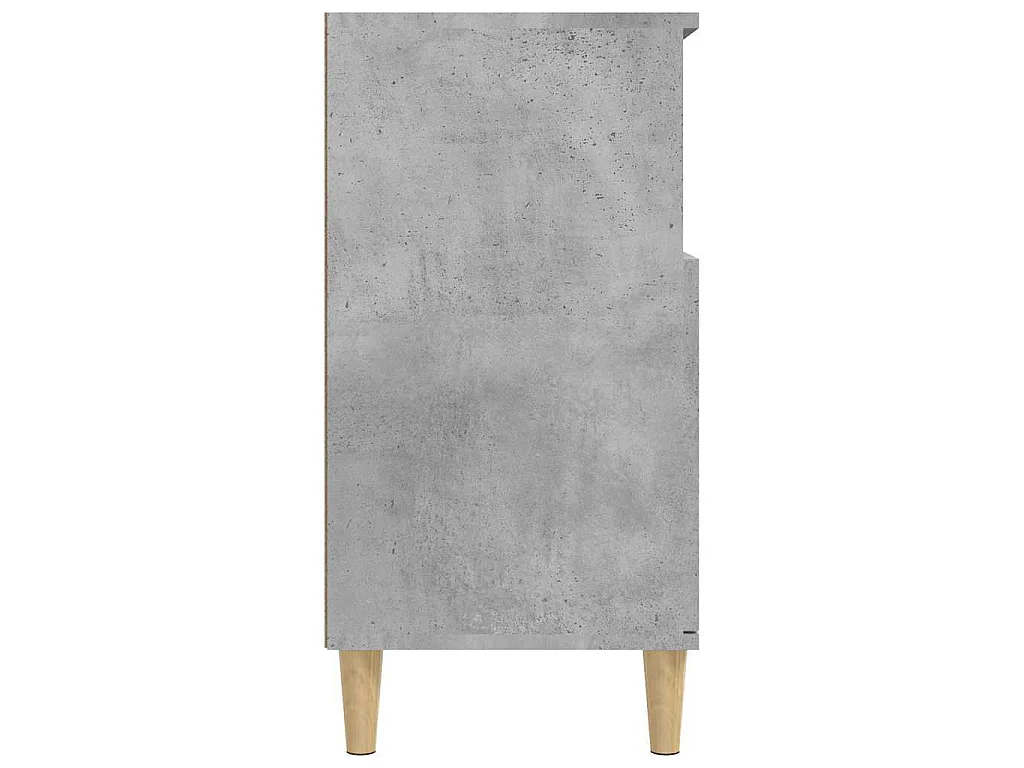 Dressoir 60x35x70 cm bewerkt hout betongrijs