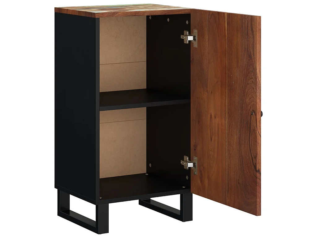 Buffet avec porte 40x31x75 cm bois massif de récupération