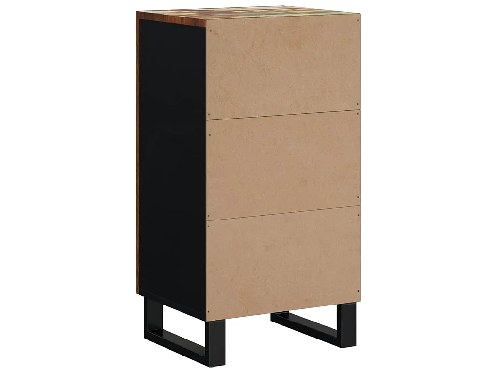 Buffet avec porte 40x31x75 cm bois massif de récupération