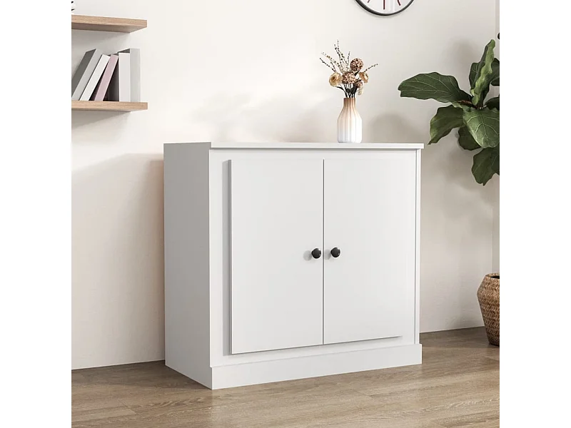 Buffet blanc 70x35,5x67,5 cm bois d'ingénierie