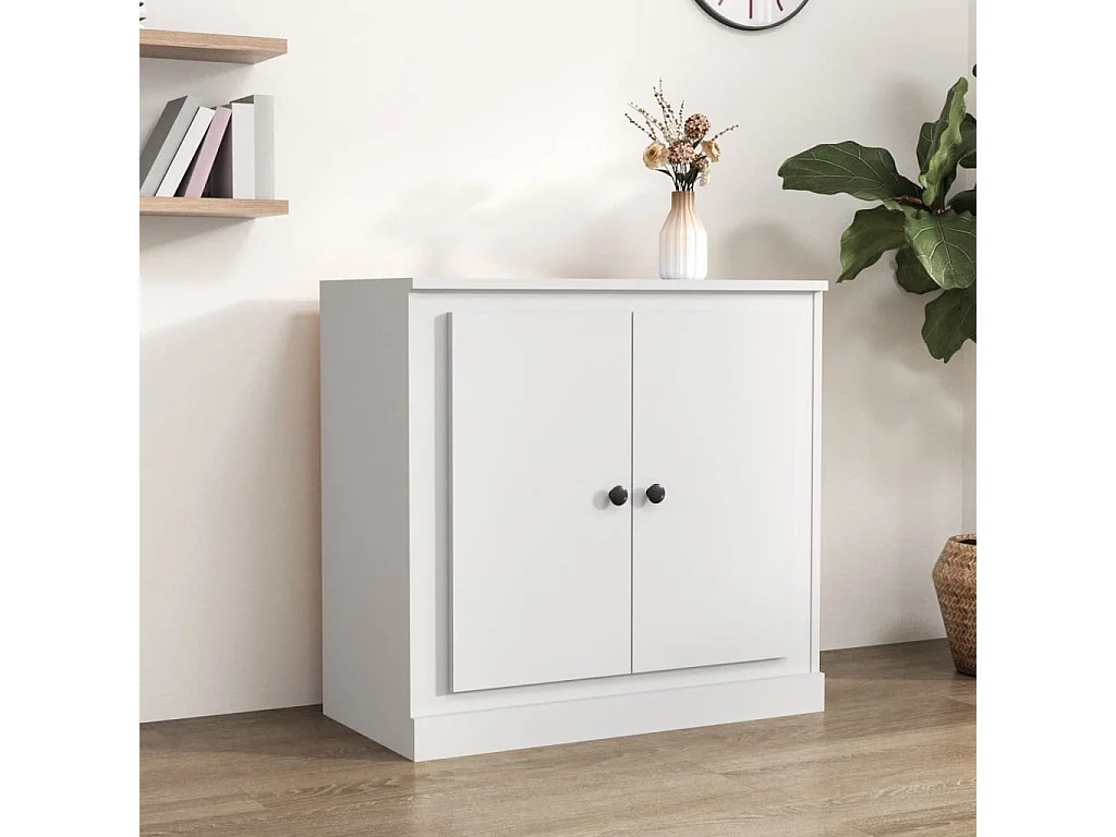 Buffet blanc 70x35,5x67,5 cm bois d'ingénierie