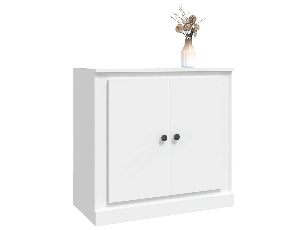 Buffet blanc 70x35,5x67,5 cm bois d'ingénierie