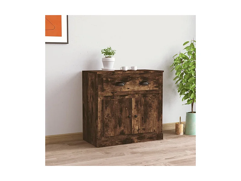 Sideboard Räuchereiche 70x35,5x67,5 cm Holzwerkstoff
