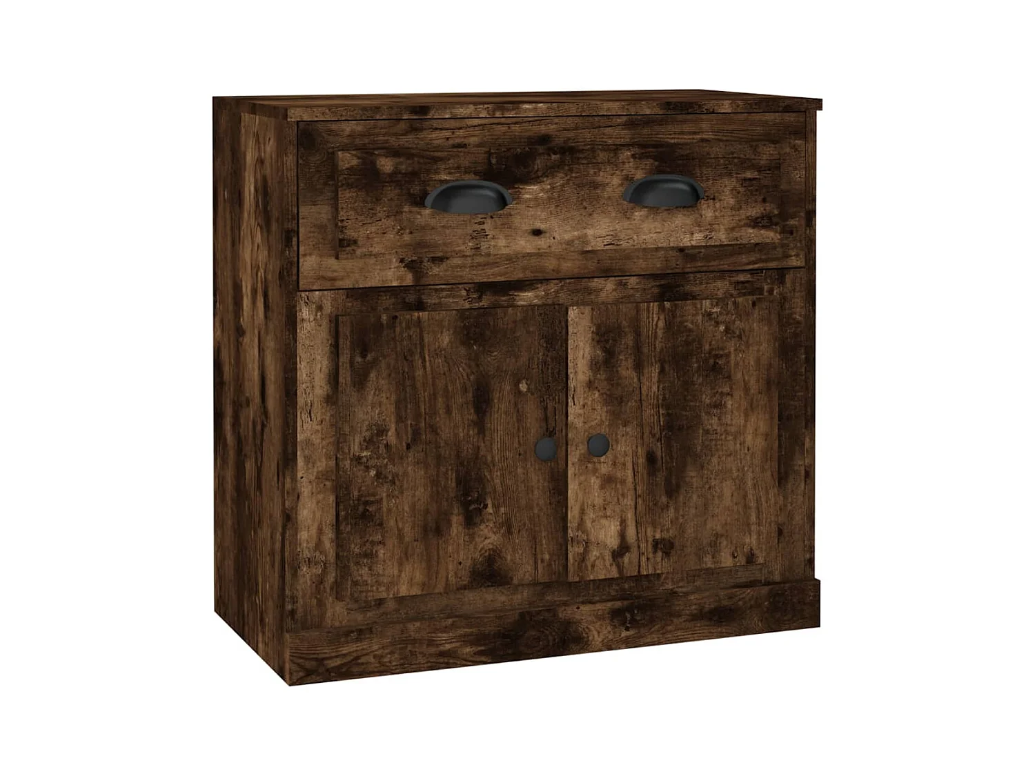 Buffet chêne fumé 70x35,5x67,5 cm bois d'ingénierie