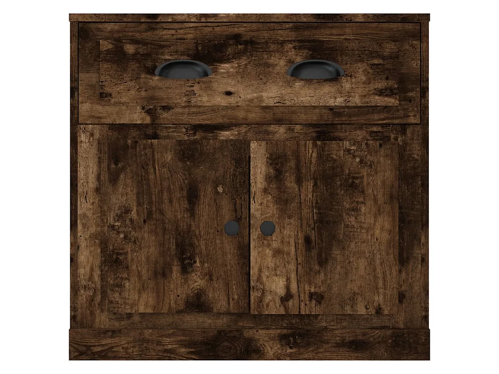 Buffet chêne fumé 70x35,5x67,5 cm bois d'ingénierie