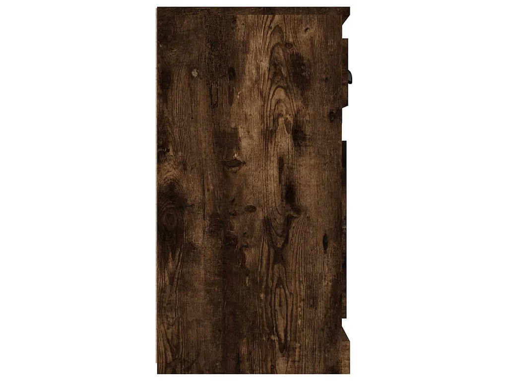 Buffet chêne fumé 70x35,5x67,5 cm bois d'ingénierie