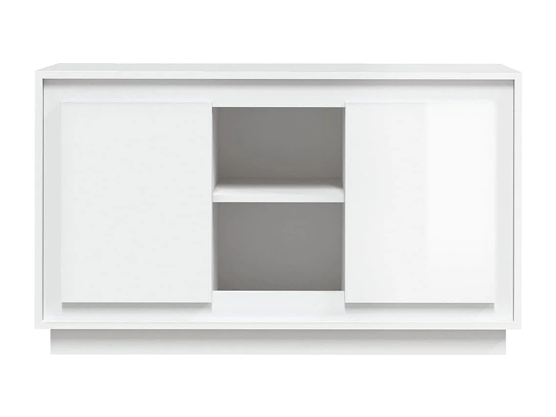 Aparador 102x35x60 cm derivados de madeira branco brilhante