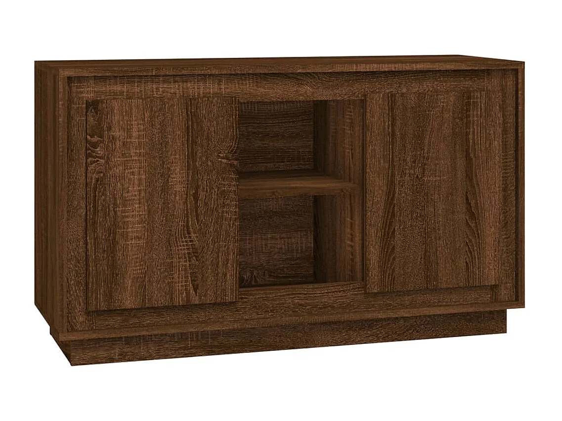 Sideboard Braun Eichen-Optik 102x35x60 cm Holzwerkstoff