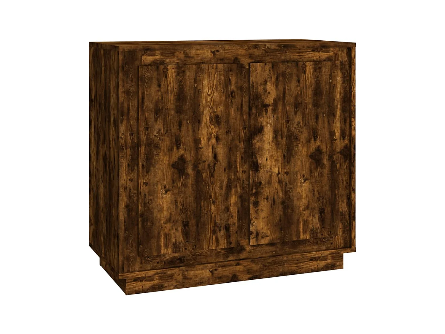 Credenza Rovere Fumo 80x34x75 cm in Legno Multistrato