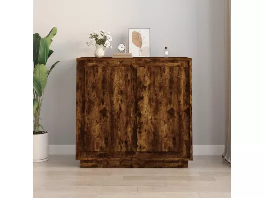 Kauf Unique Sideboard Räuchereiche 80x34x75 cm Holzwerkstoff