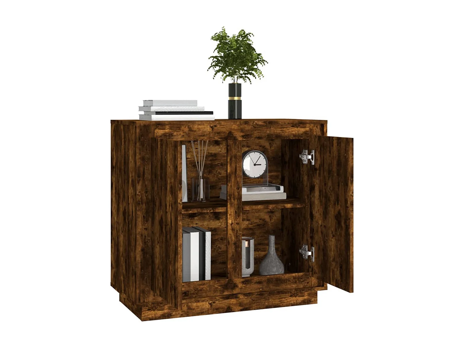 Sideboard Räuchereiche 80x34x75 cm Holzwerkstoff