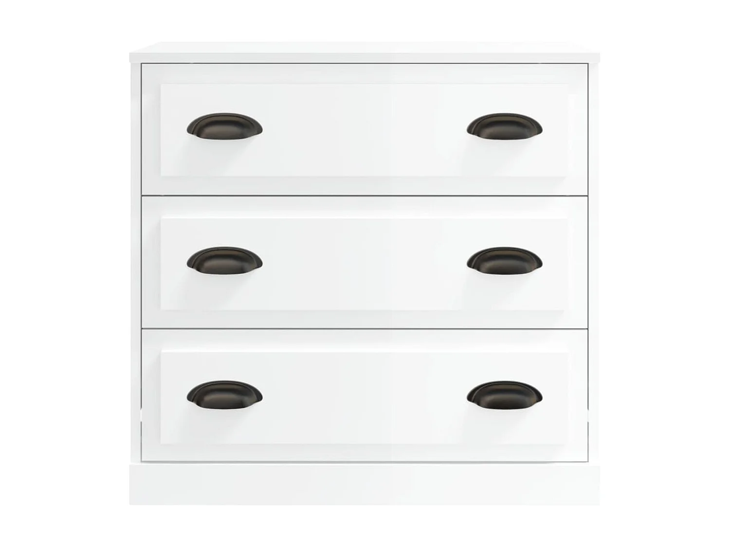 Aparador 70x35,5x67,5 cm derivados de madeira branco brilhante