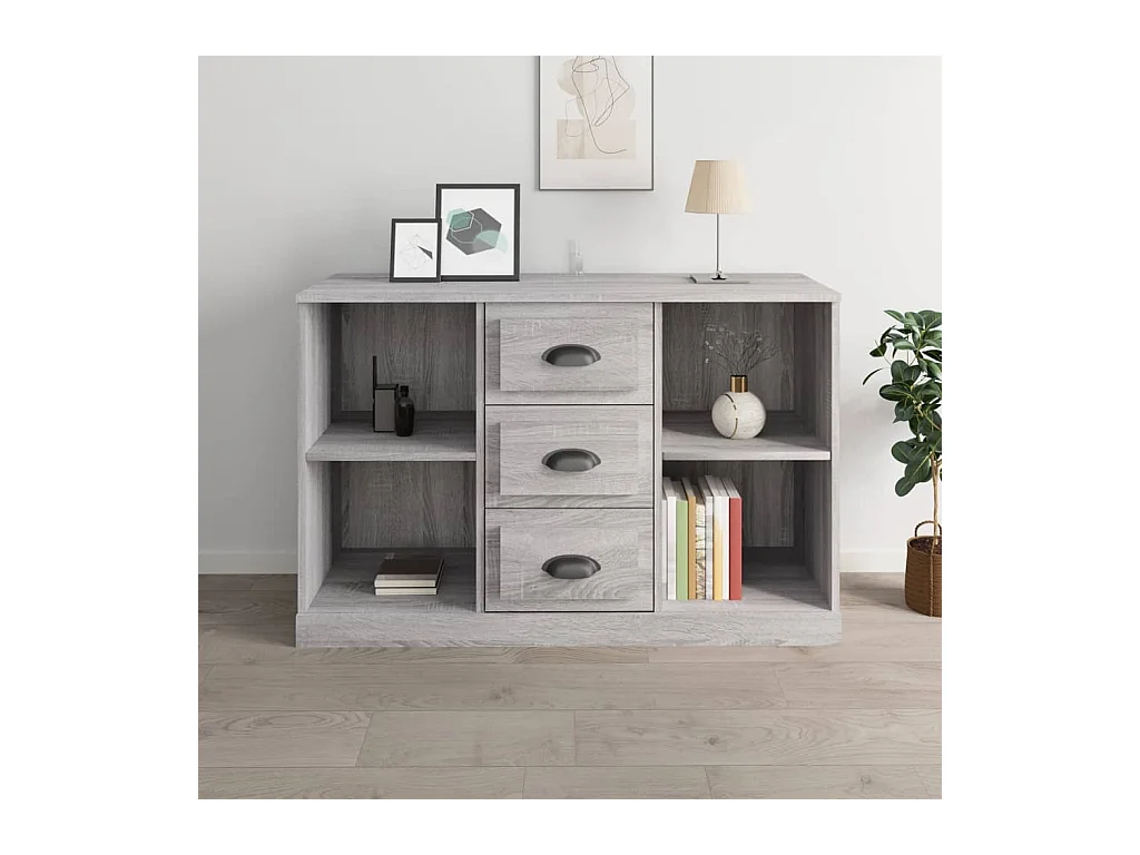 Buffet sonoma gris 104,5x35,5x67,5 cm bois d'ingénierie