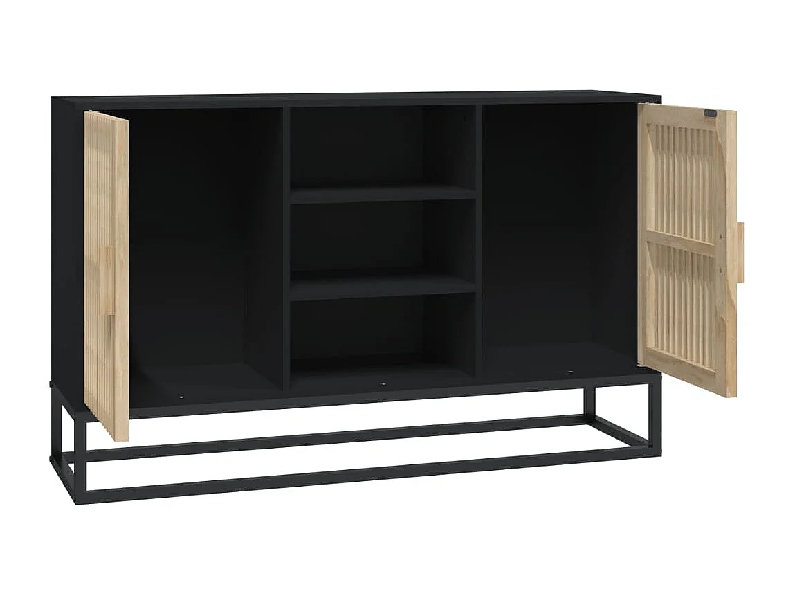 Sideboard Schwarz 105x30x65 cm Holzwerkstoff
