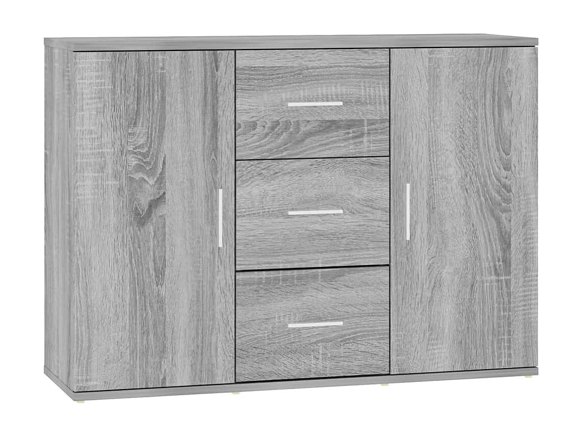 Aparador 91x29,5x65 cm derivados de madeira cinzento sonoma