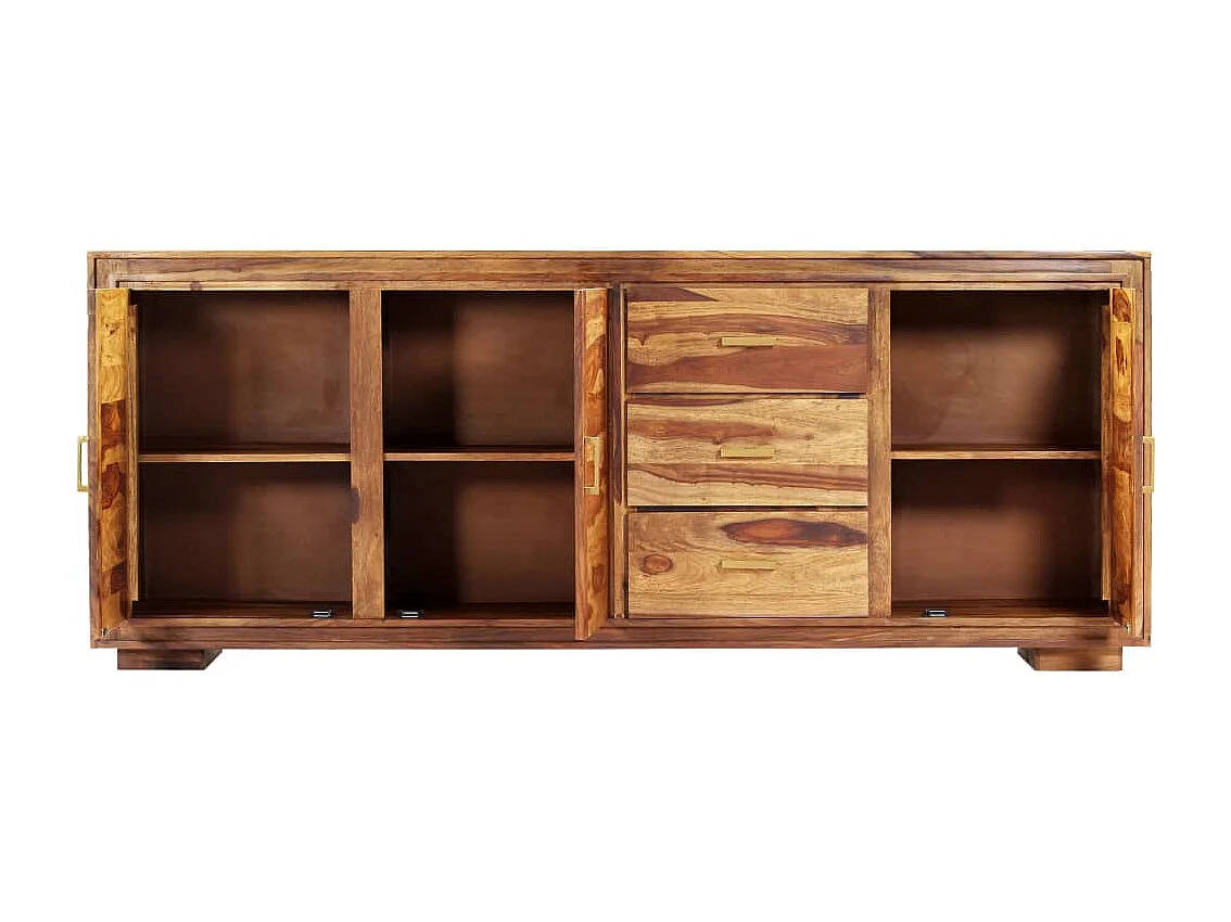 Aparador 200x40x80 cm madeira de acácia maciça