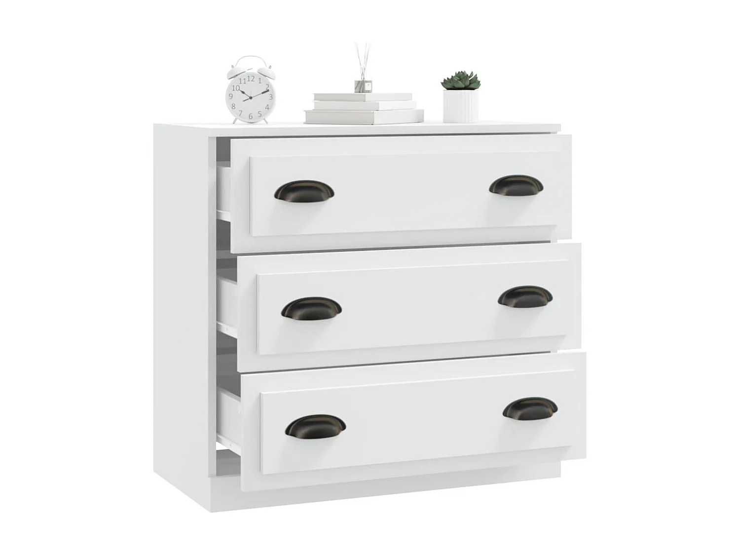 Sideboard Weiß 70x35,5x67,5 cm Holzwerkstoff