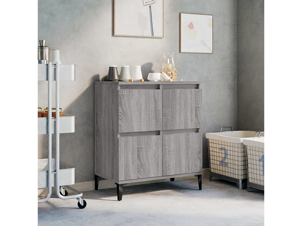 Buffet Sonoma gris 60x35x70 cm Bois d'ingénierie