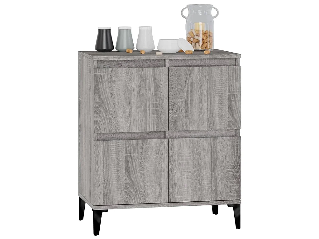 Sideboard Grau Sonoma 60x35x70 cm Holzwerkstoff