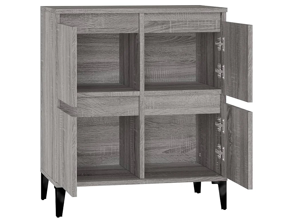 Sideboard Grau Sonoma 60x35x70 cm Holzwerkstoff