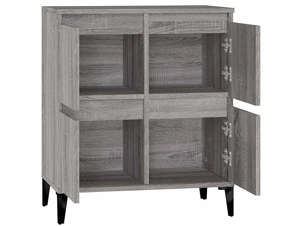 Buffet Sonoma gris 60x35x70 cm Bois d'ingénierie