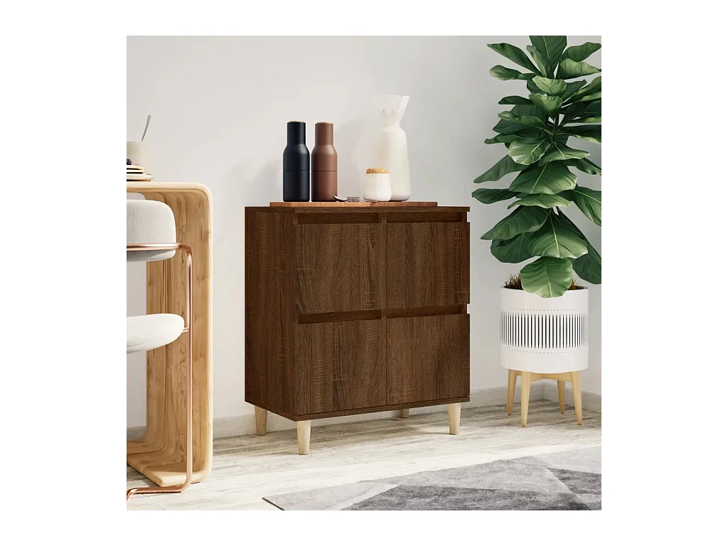 Buffet Chêne marron 60x35x70 cm Bois d'ingénierie