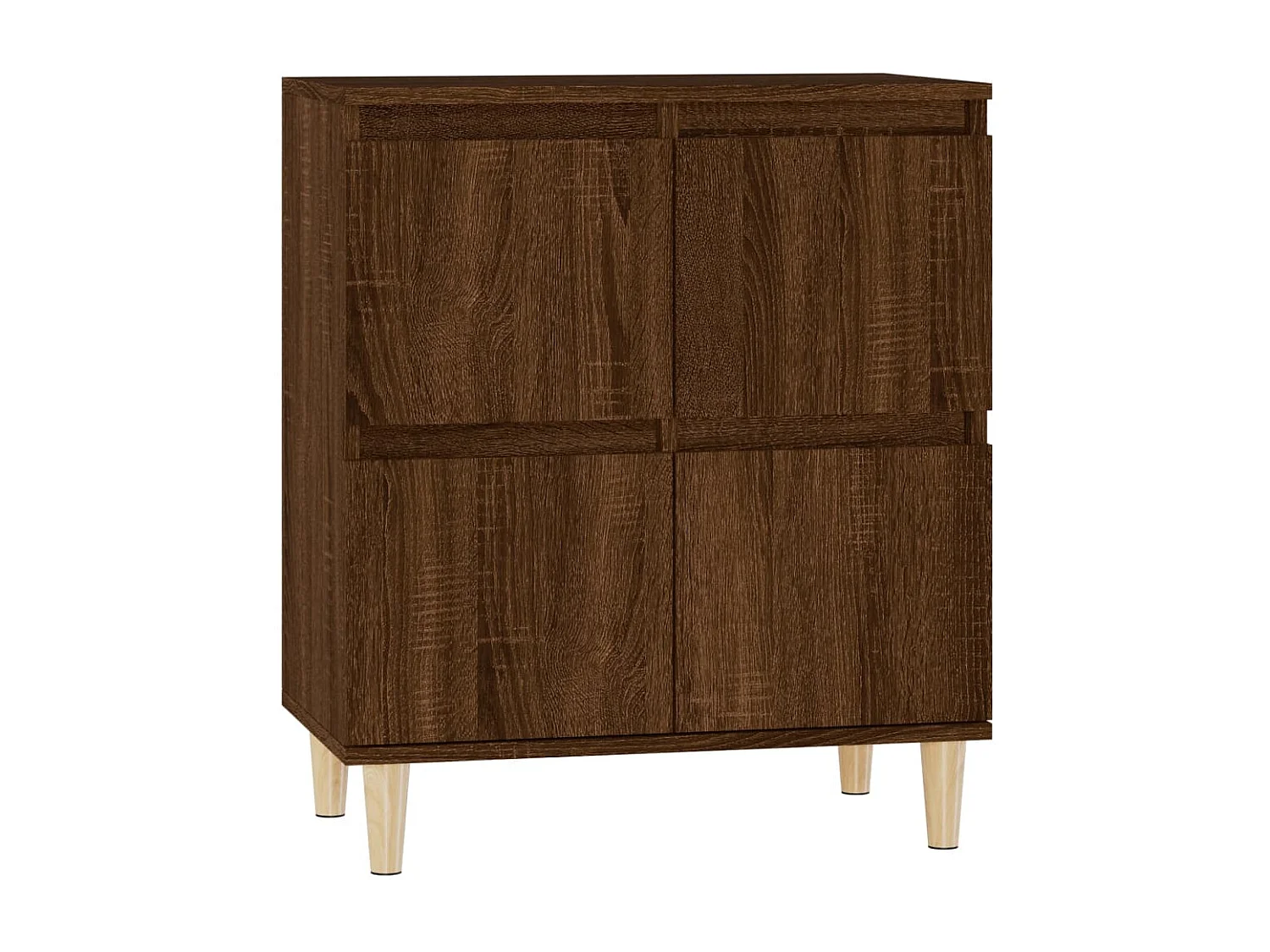Credenza Rovere Marrone 60x35x70 cm in Legno Multistrato