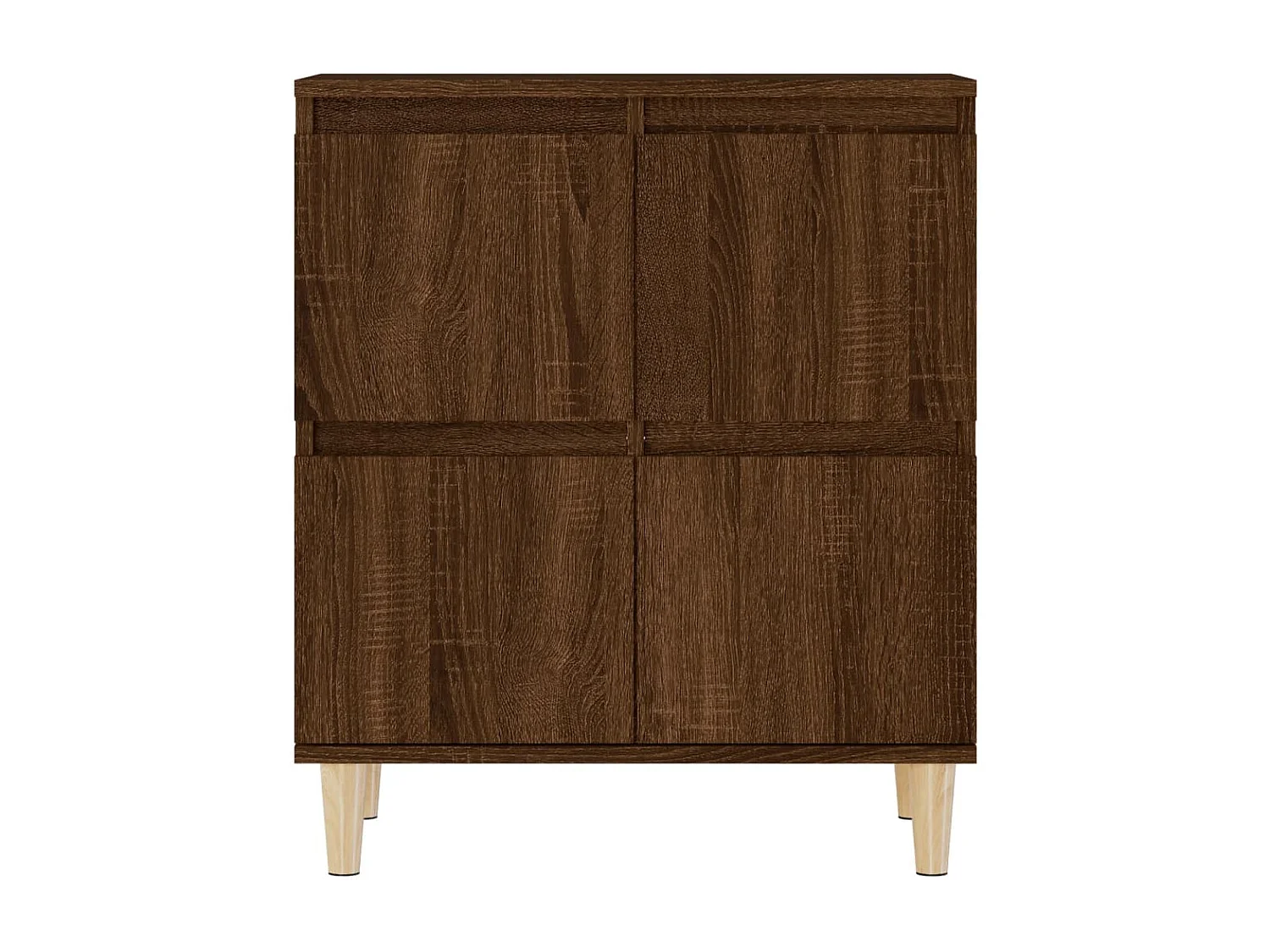 Credenza Rovere Marrone 60x35x70 cm in Legno Multistrato