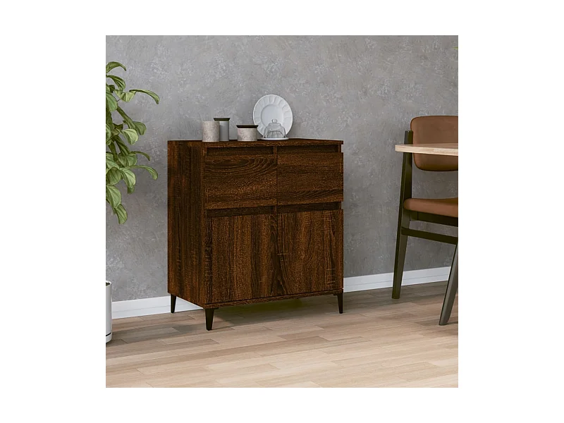 Sideboard Braun Eichen-Optik 60x35x70 cm Holzwerkstoff