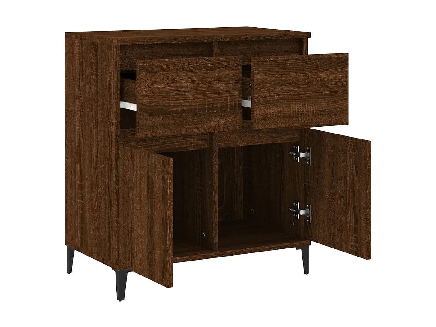 Buffet Chêne marron 60x35x70 cm Bois d'ingénierie