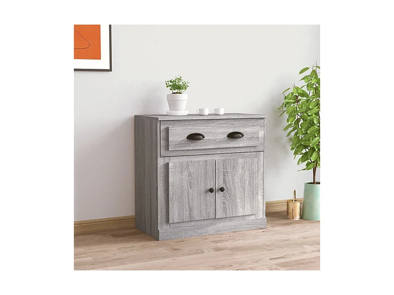 Sideboard Grau Sonoma 70x35,5x67,5 cm Holzwerkstoff