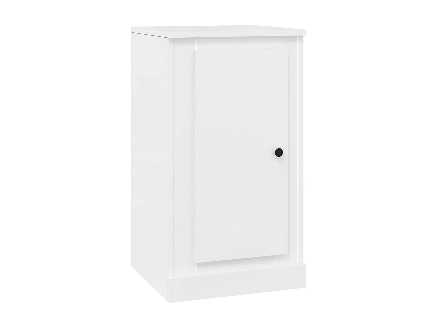 Dressoirs 2 st 37,5x35,5x67,5 cm bewerkt hout hoogglans wit