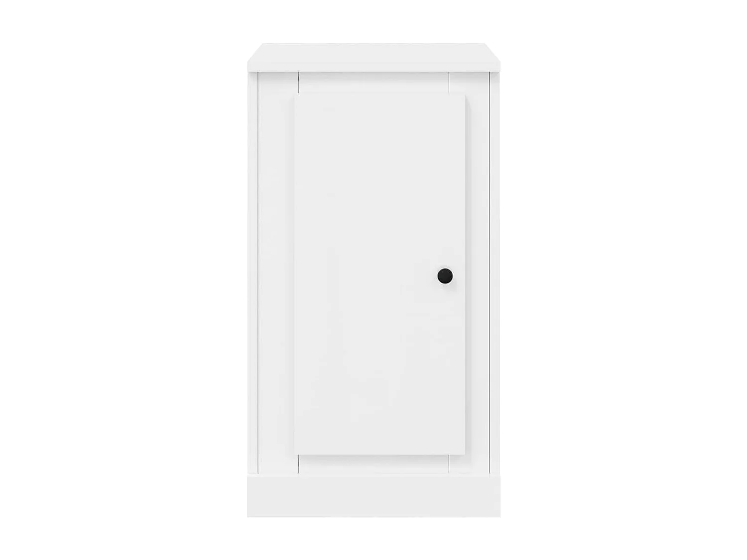 Dressoirs 2 st 37,5x35,5x67,5 cm bewerkt hout hoogglans wit