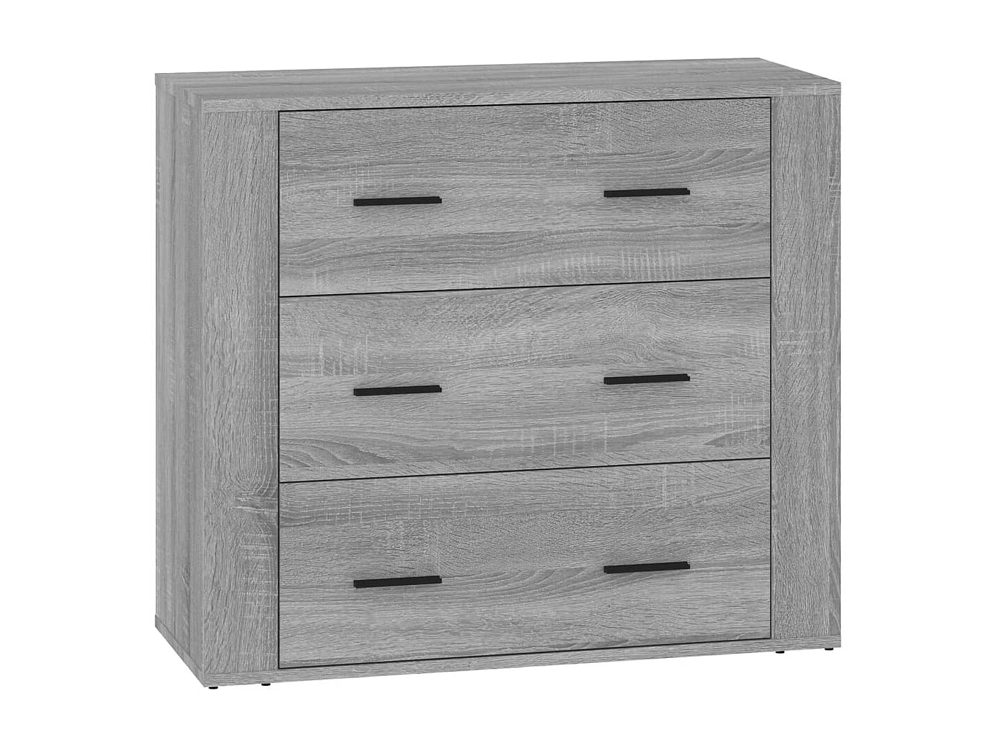 Sideboards 3 Stk. Grau Sonoma Holzwerkstoff