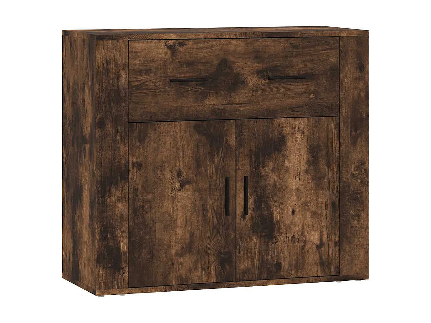 Dressoirs 3 st bewerkt hout gerookt eikenkleurig