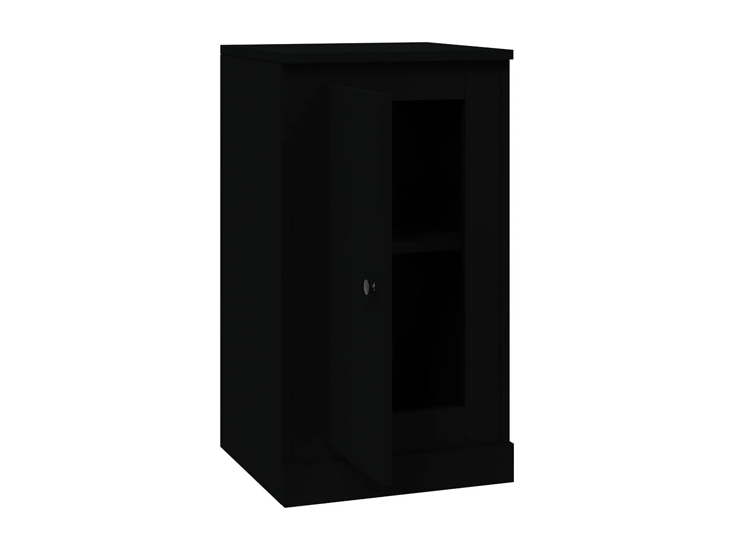 Buffet noir 37,5x35,5x67,5 cm bois d'ingénierie