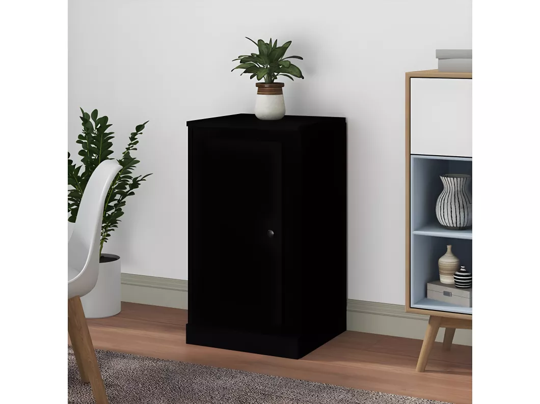 Kauf Unique Sideboard Schwarz 37,5x35,5x67,5 cm Holzwerkstoff