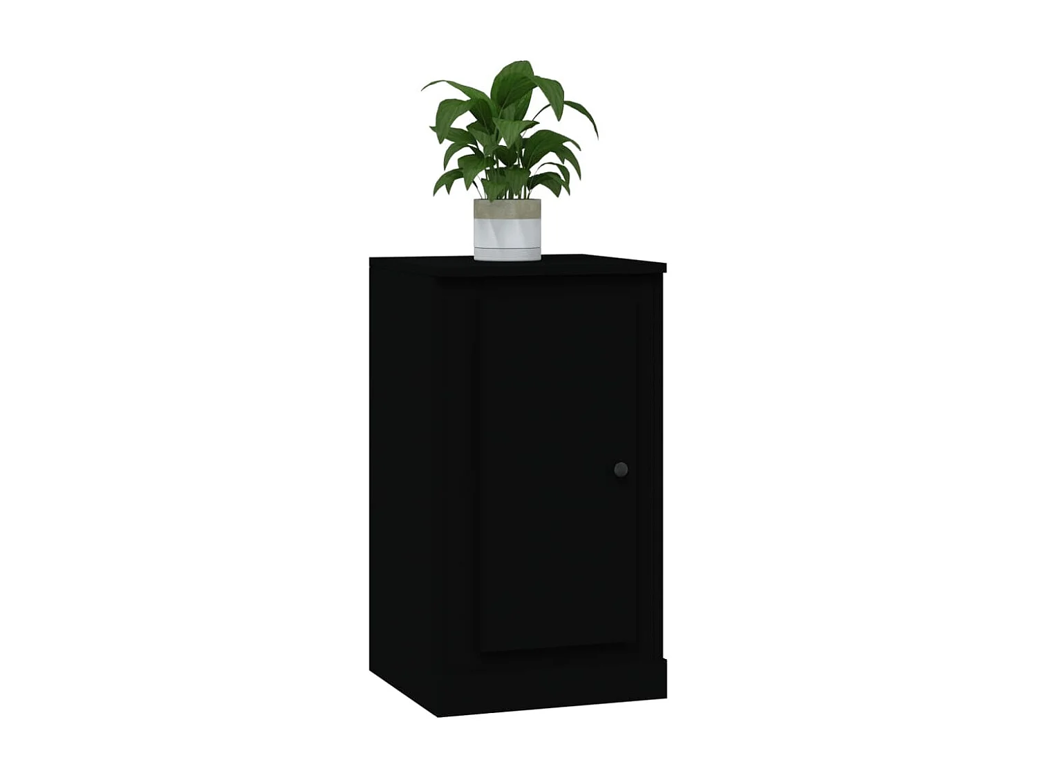 Buffet noir 37,5x35,5x67,5 cm bois d'ingénierie