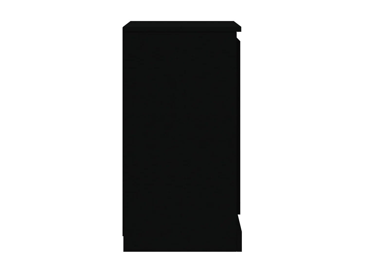 Buffet noir 37,5x35,5x67,5 cm bois d'ingénierie