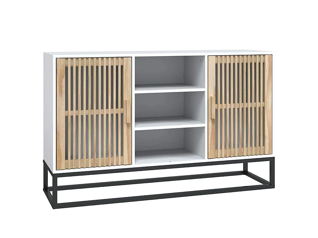 Dressoir 105x30x65 cm bewerkt hout wit