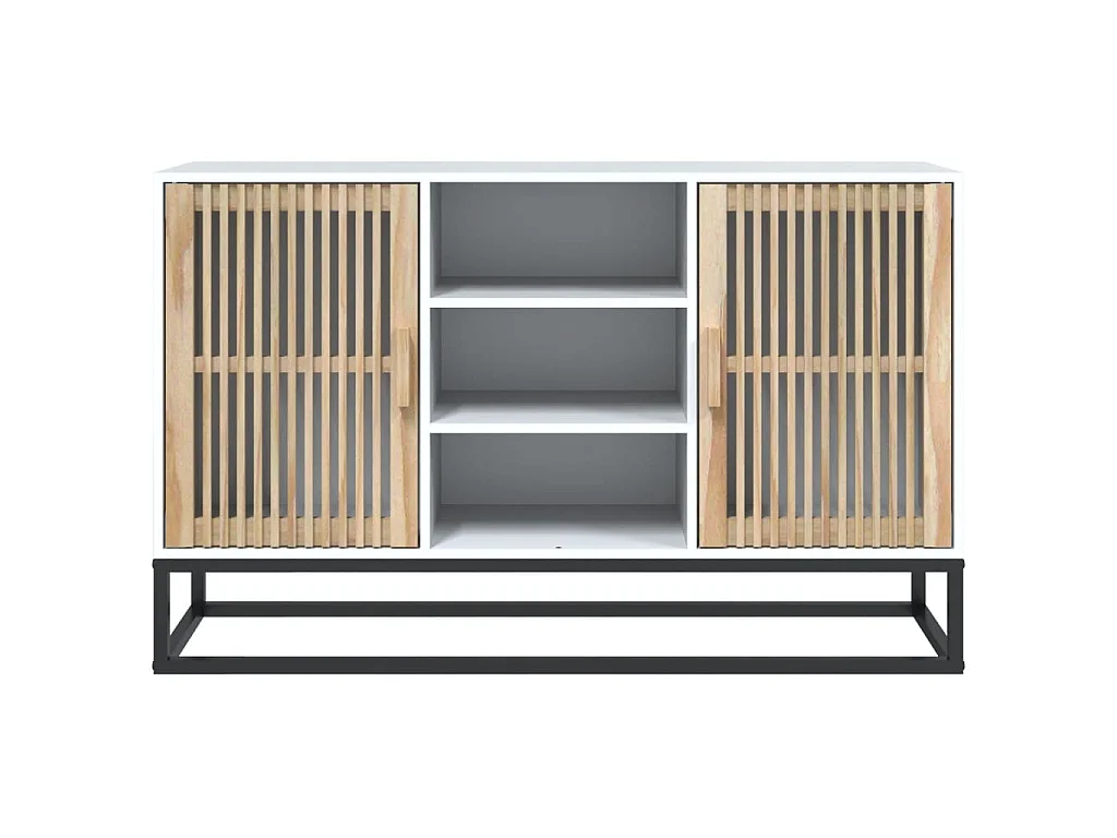 Dressoir 105x30x65 cm bewerkt hout wit