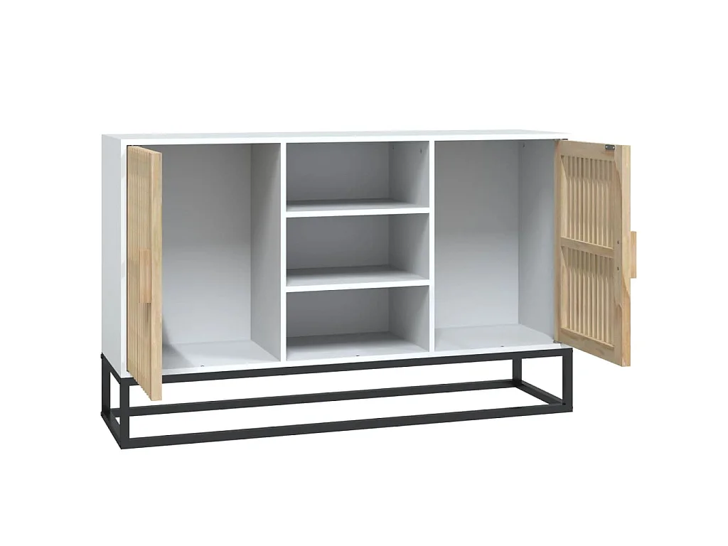 Dressoir 105x30x65 cm bewerkt hout wit