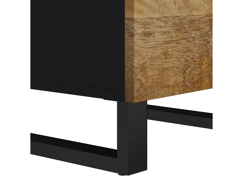 Buffet avec 3 tiroirs 40x33,5x75 cm bois massif de manguier