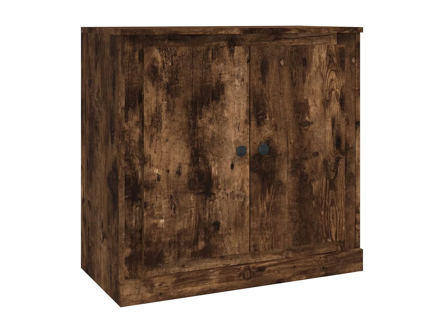 Dressoir 70x35,5x67,5 cm bewerkt hout gerookt eikenkleurig