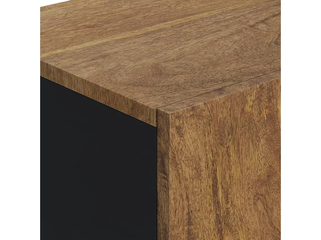 Buffet avec porte 40x31x75 cm bois massif de manguier