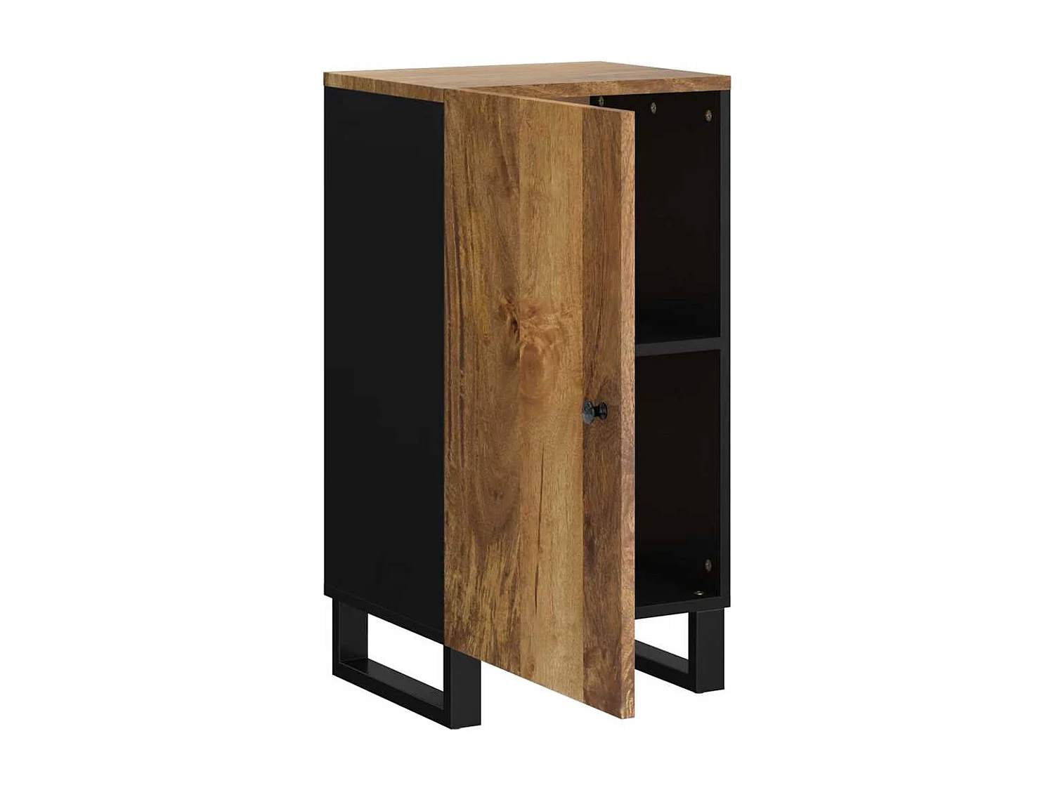 Buffet avec porte 40x31x75 cm bois massif de manguier