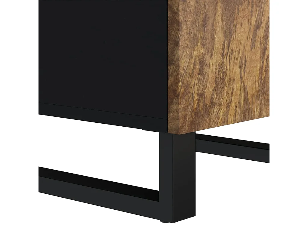 Buffet avec porte 40x31x75 cm bois massif de manguier