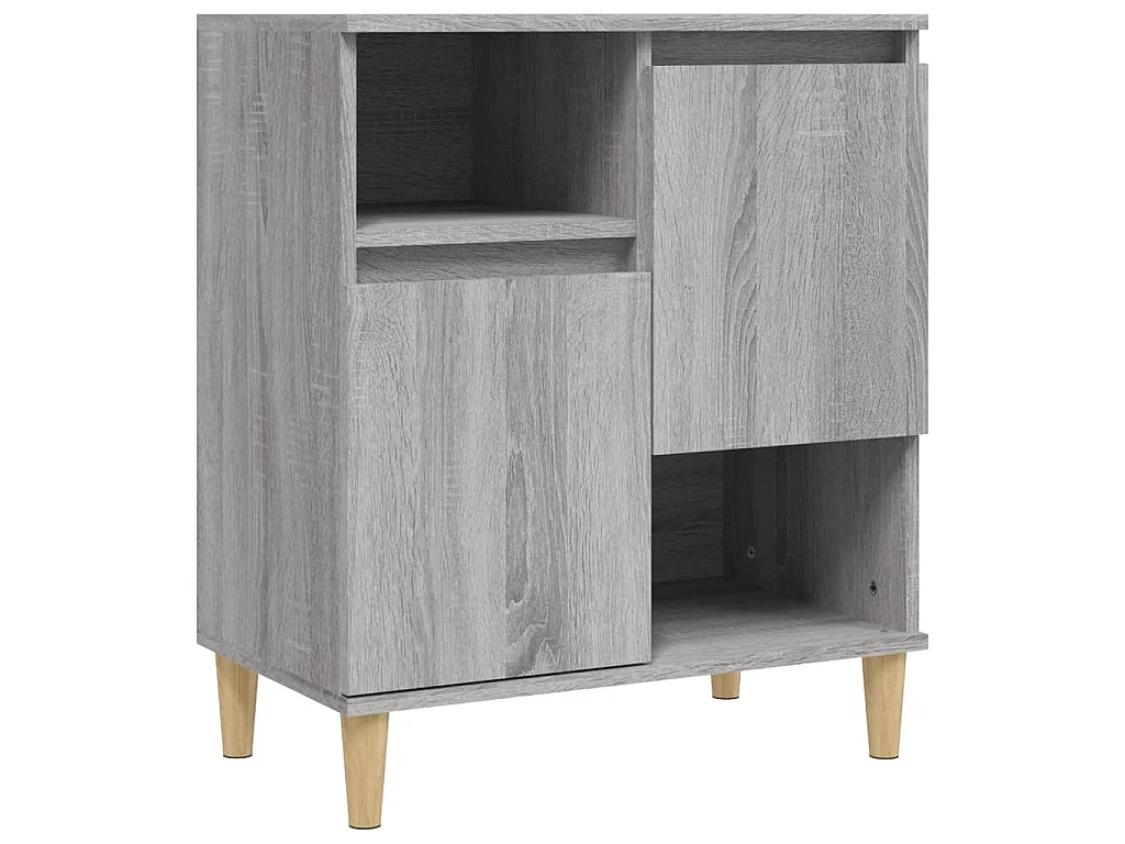 Buffets 3 pcs sonoma gris 60x35x70 cm bois d'ingénierie